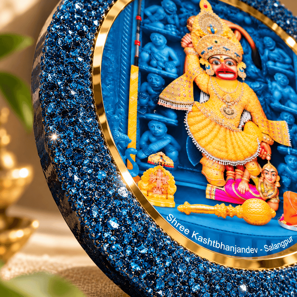 Kashtbhanjan Dev Salangpur Premium Epoxy Resin Wall Frame | Custom Sizes