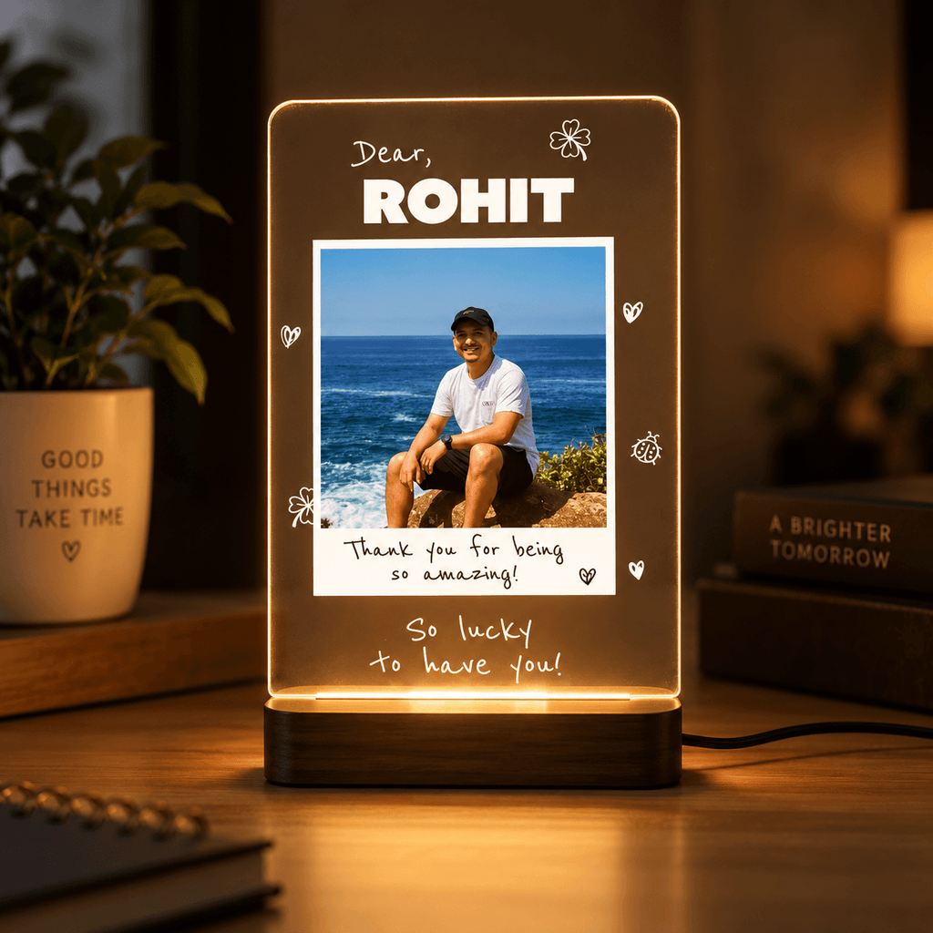 Personalized LED Photo Lamp | Custom Photo Night Light