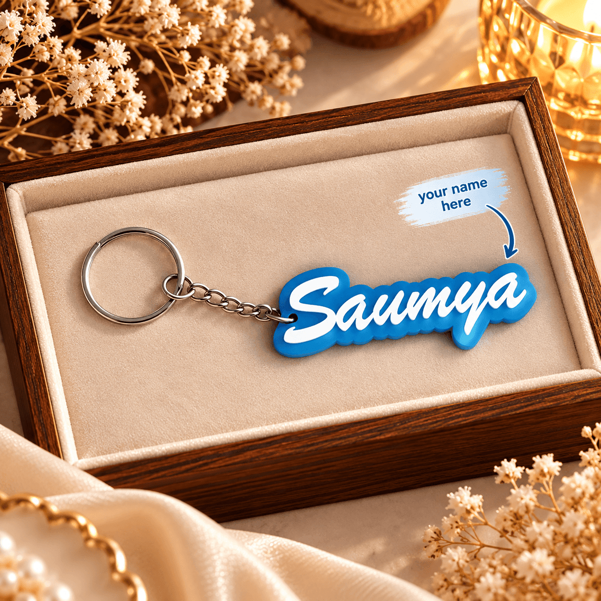 Personalized Name Keychain | Custom Acrylic Name Keyring