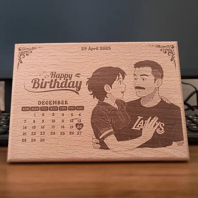Customized Wooden Photo Frame with Name & Message