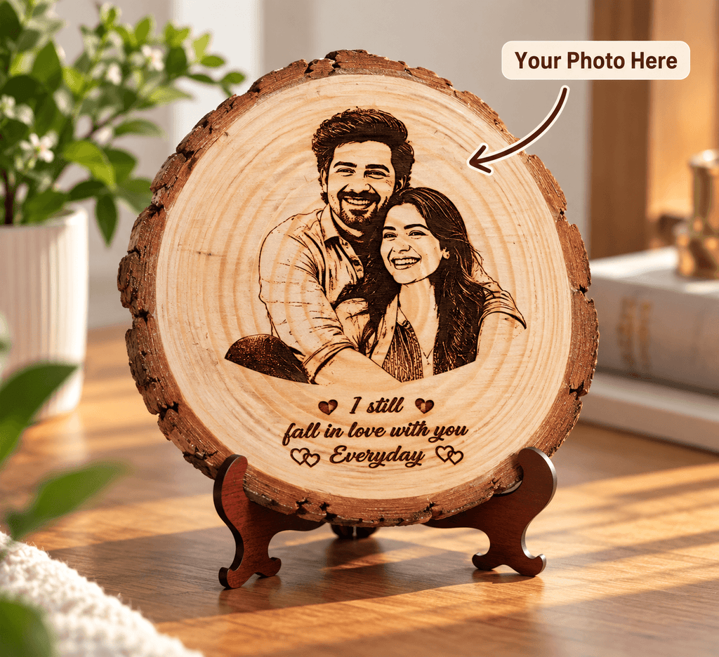 Personalized Wooden Engraved Photo Frame