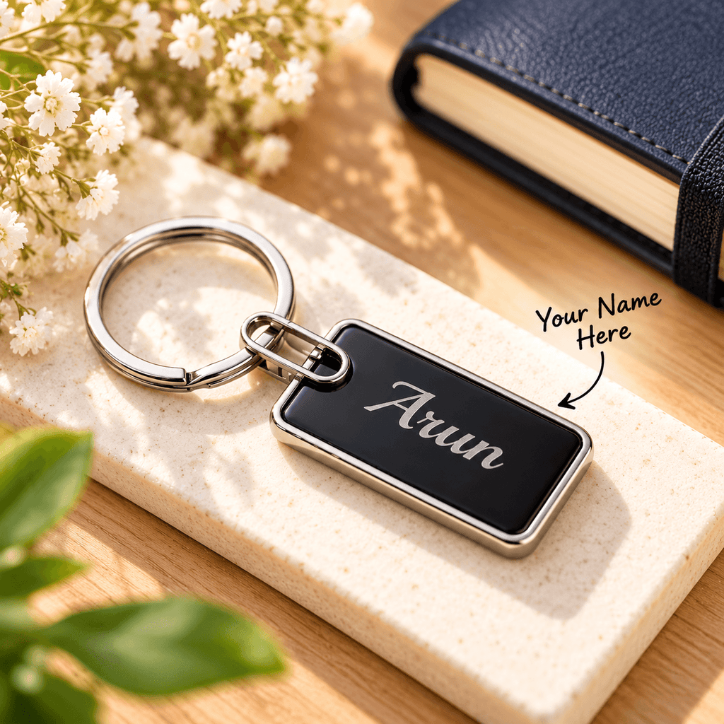 Customized Name Keychain | Personalized Metal Keyring Gift