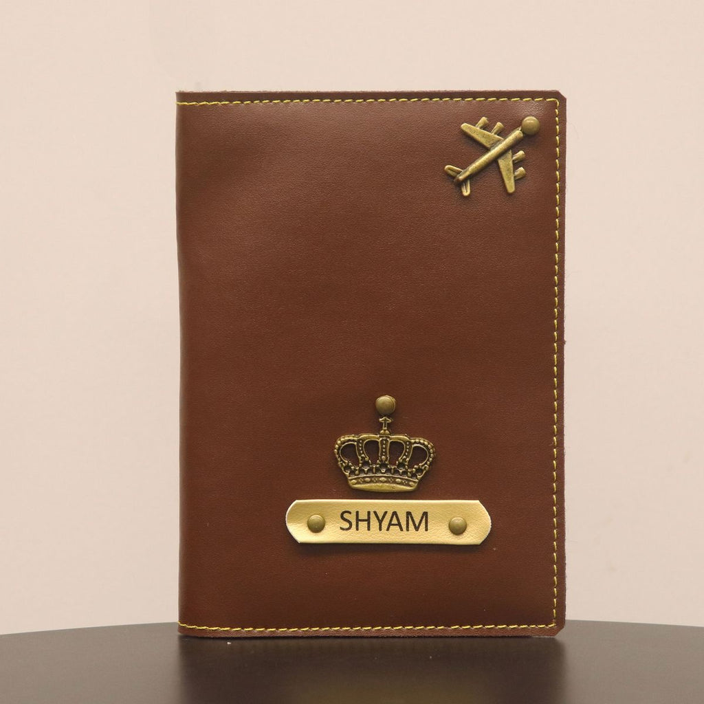 Personalized Leather Passport Cover with Name & Charms | Travel Gift