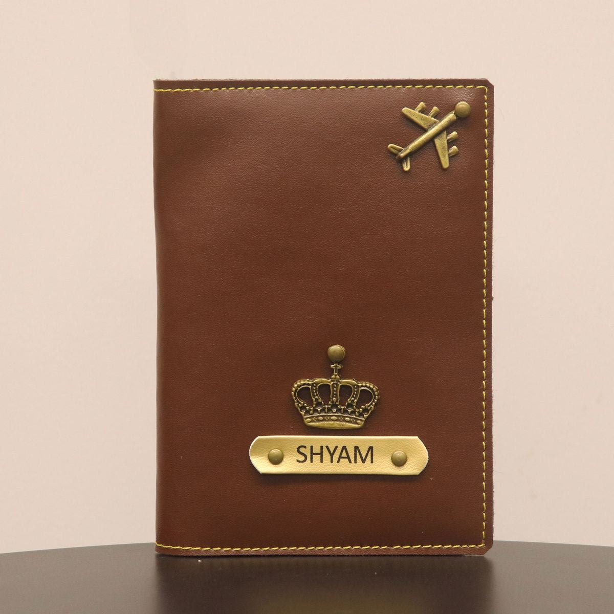 Personalized Leather Passport Cover with Name & Charms | Travel Gift