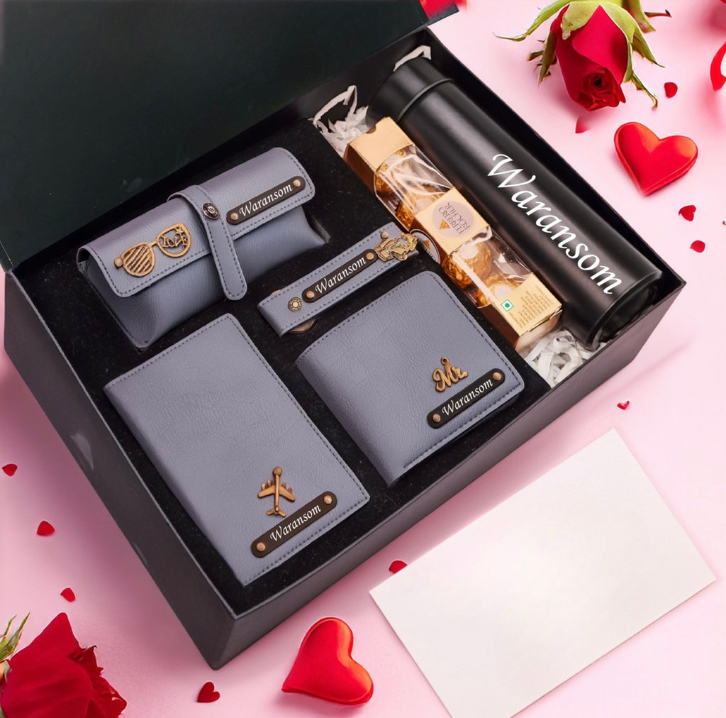 Personalized Men’s Gift Hamper – Wallet Combo with Name Engraving