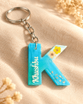 Personalized Resin Alphabet Keychain with Name | Jyovin