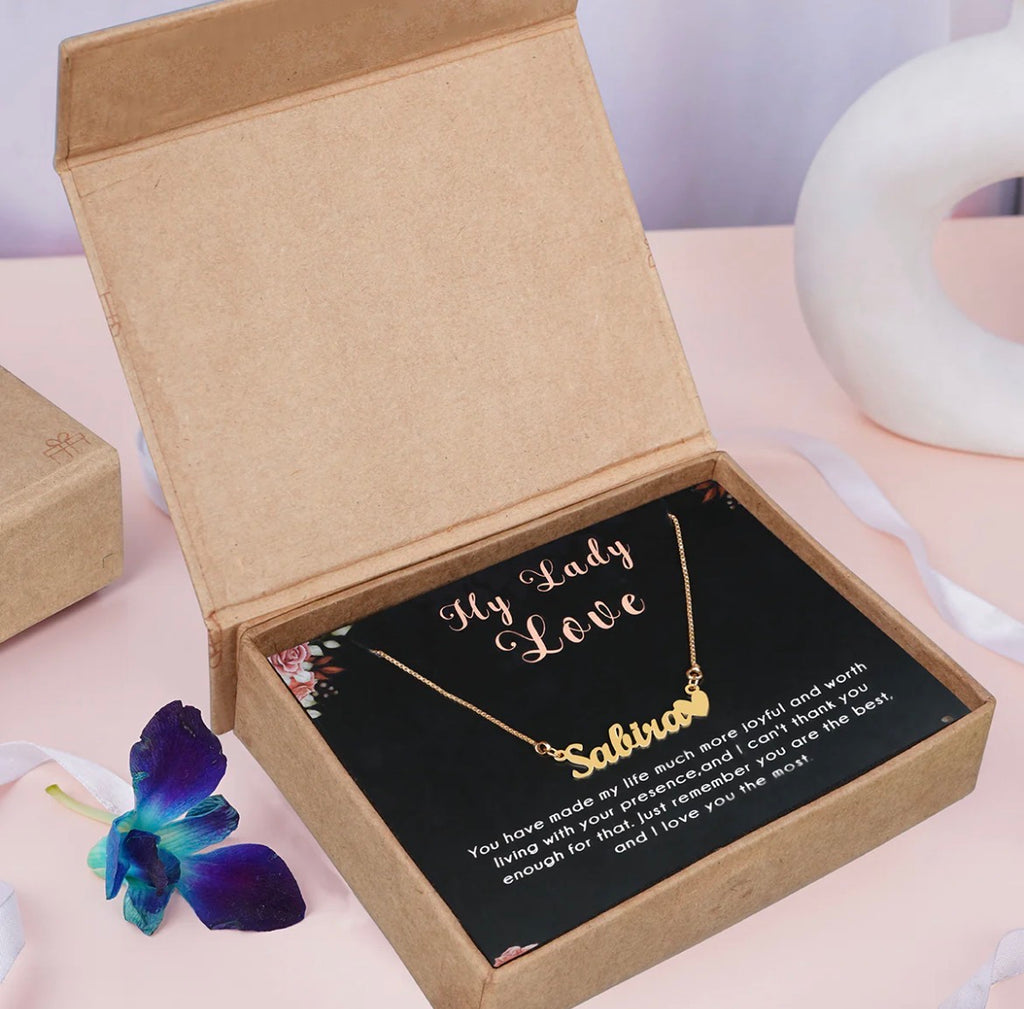 Personalized Name Necklace – Gold Finish