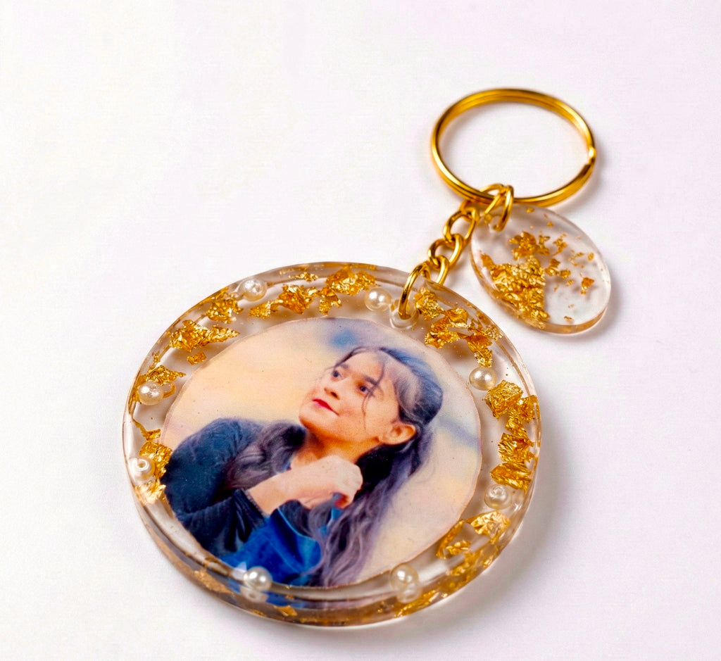 Personalized Resin Photo Keychain