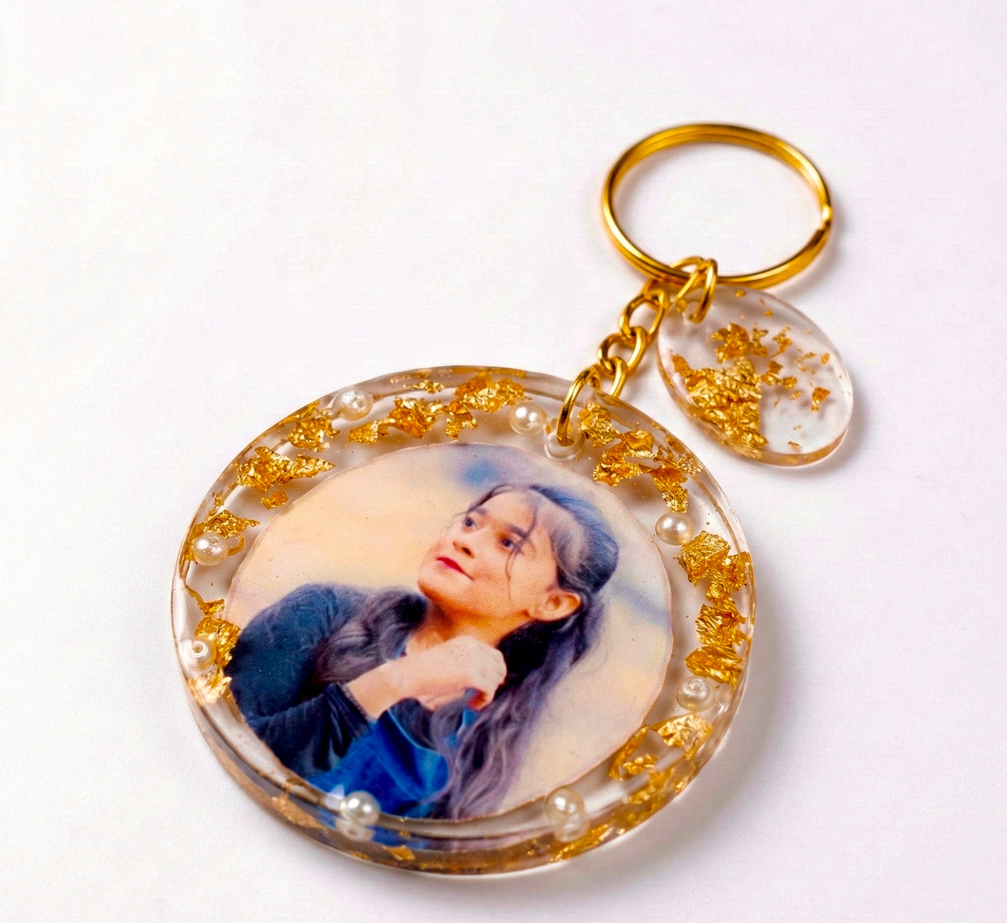 Personalized Resin Photo Keychain