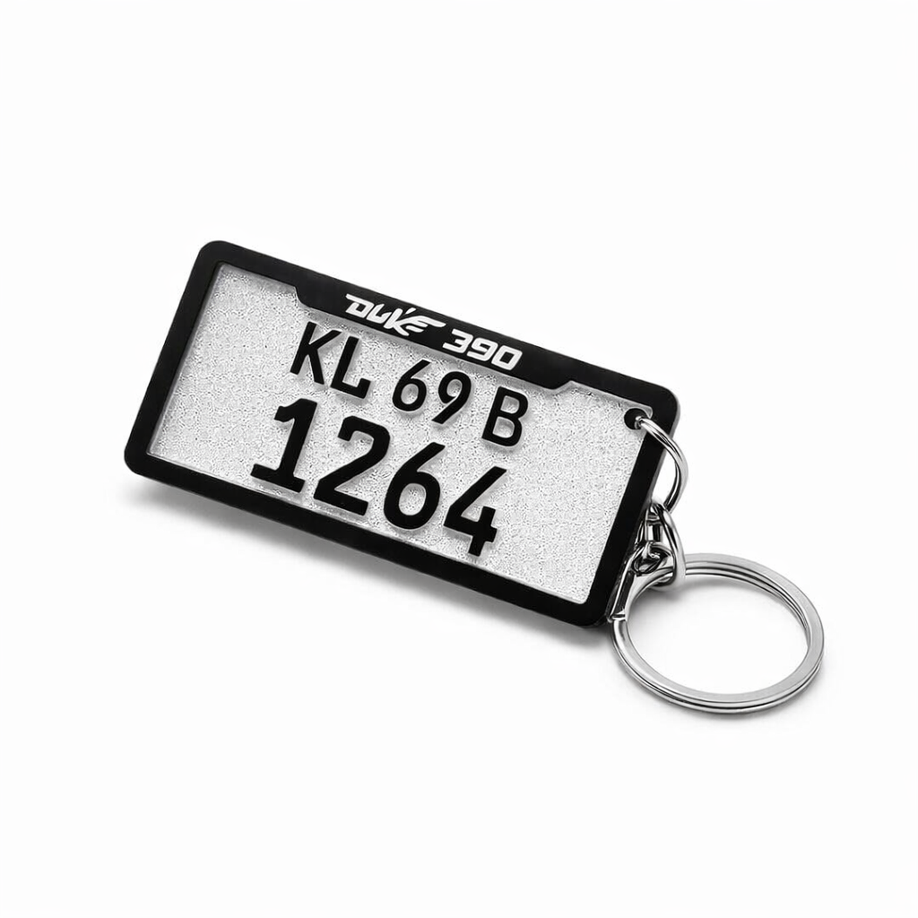 Personalized Vehicle Number Plate Keychain