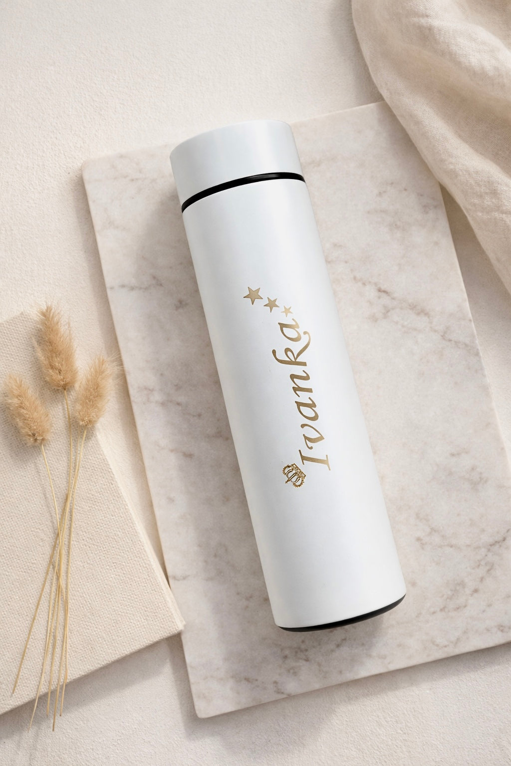 Personalized Name Temperature Bottle – Matte Stainless Steel | Custom Gift