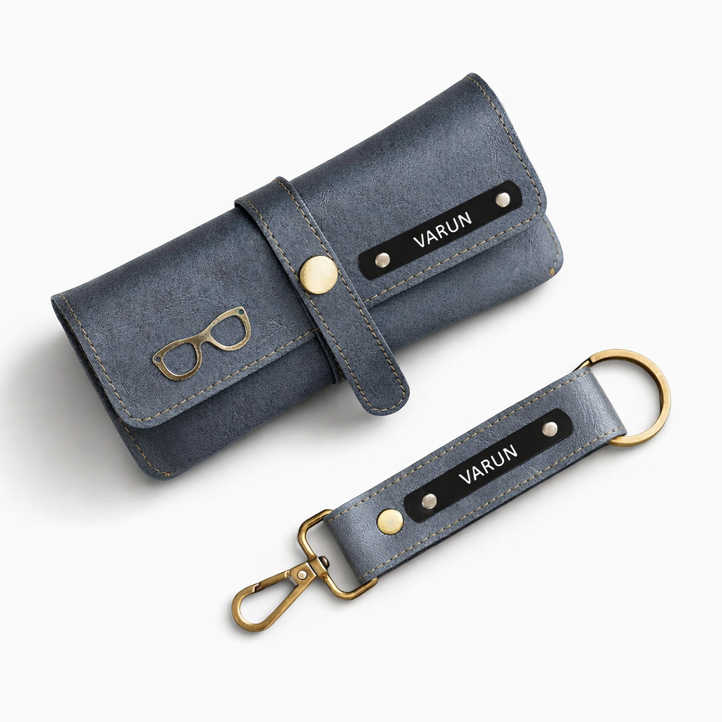 Personalized Leather Sunglass & Spectacle Case – Name Engraved