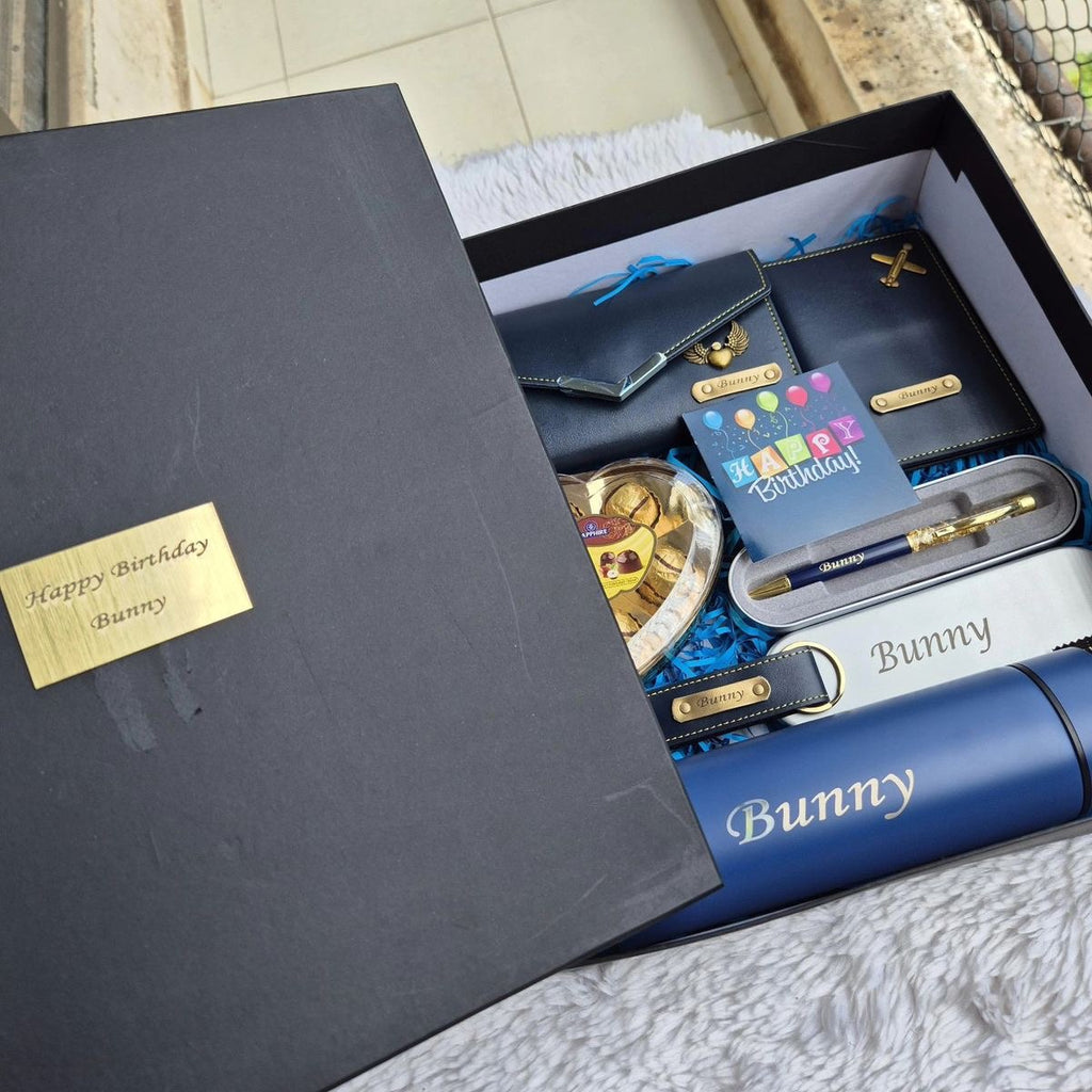 Personalized Luxury Gift Hamper for Her – Blue Edition