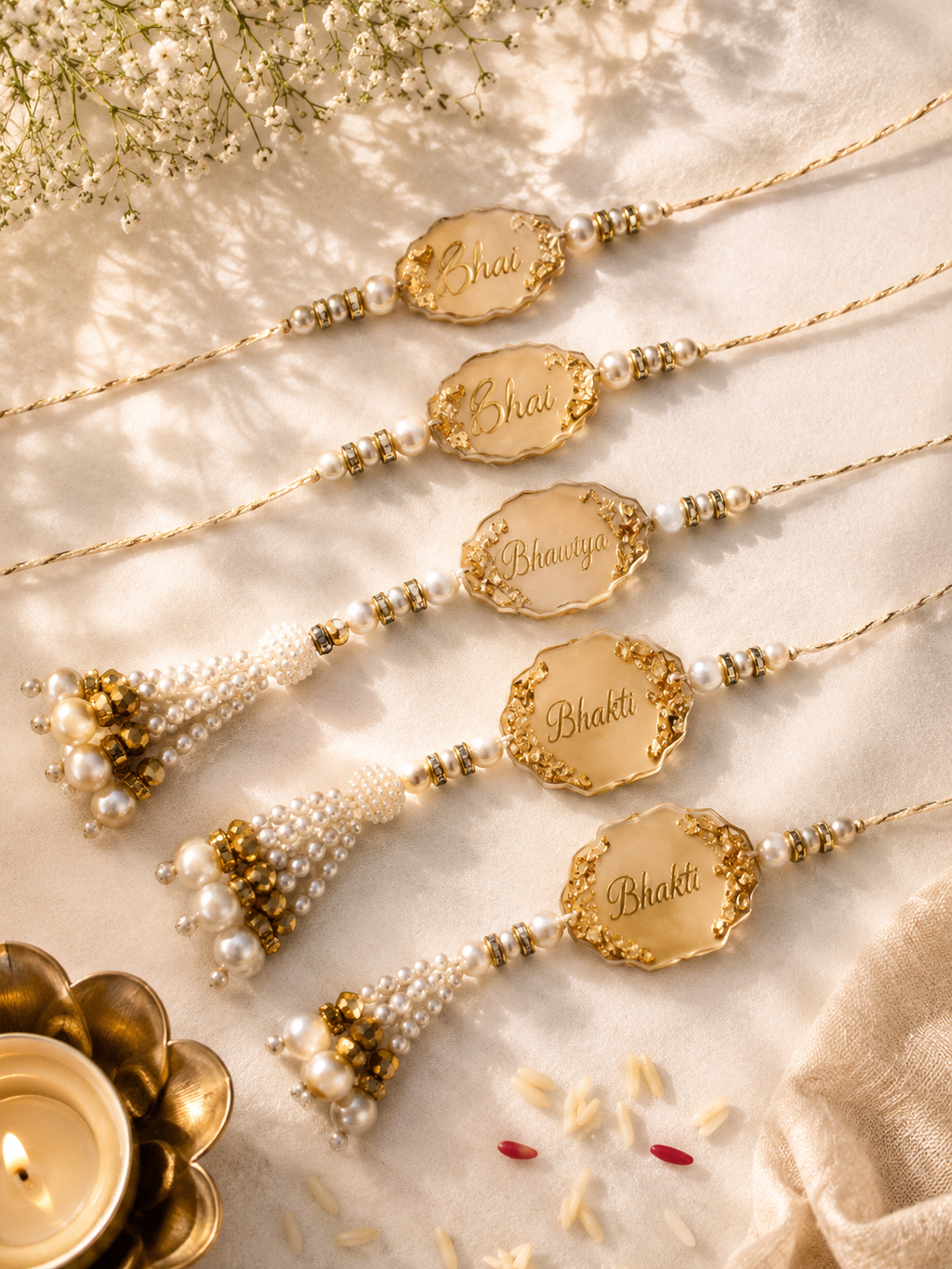 Personalized Resin Rakhi – Custom Name Rakhi