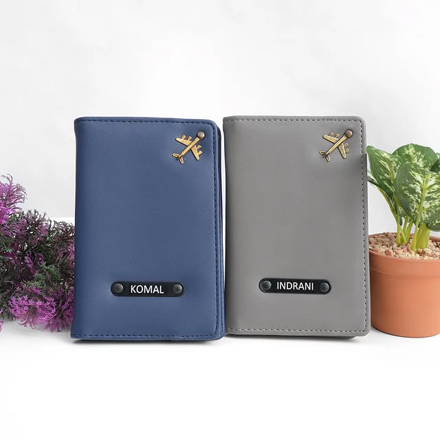 Personalized Passport Holder with Name | Custom Travel Wallet Gift