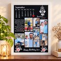 Personalized Photo Calendar Frame | Customized Photo Collage Gift