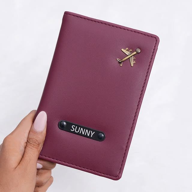 Personalized Passport Holder with Name | Custom Travel Wallet Gift