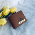 Personalized Premium Men’s Wallet with Custom Name & Charm