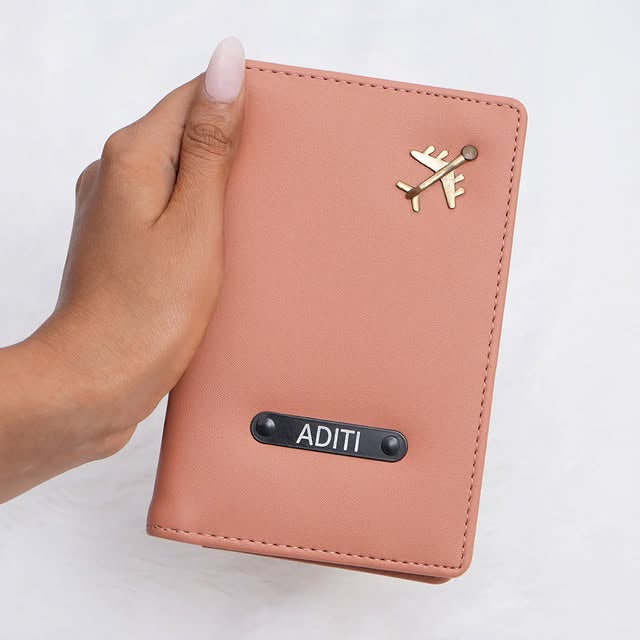 Personalized Passport Holder with Name | Custom Travel Wallet Gift