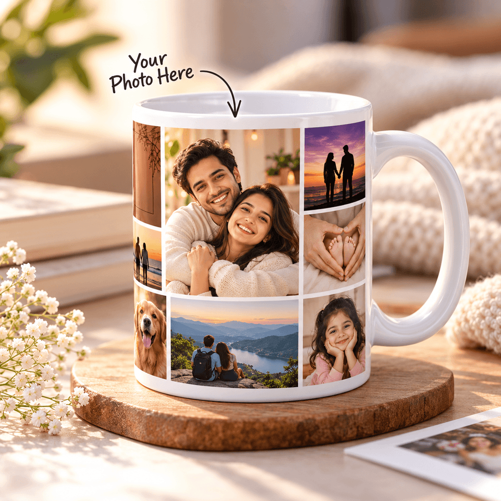 Personalized Photo Collage Mug | Custom Memory Mug