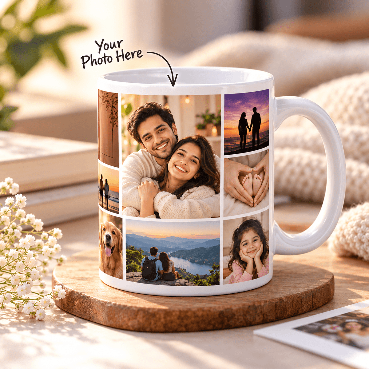 Personalized Photo Collage Mug | Custom Memory Mug