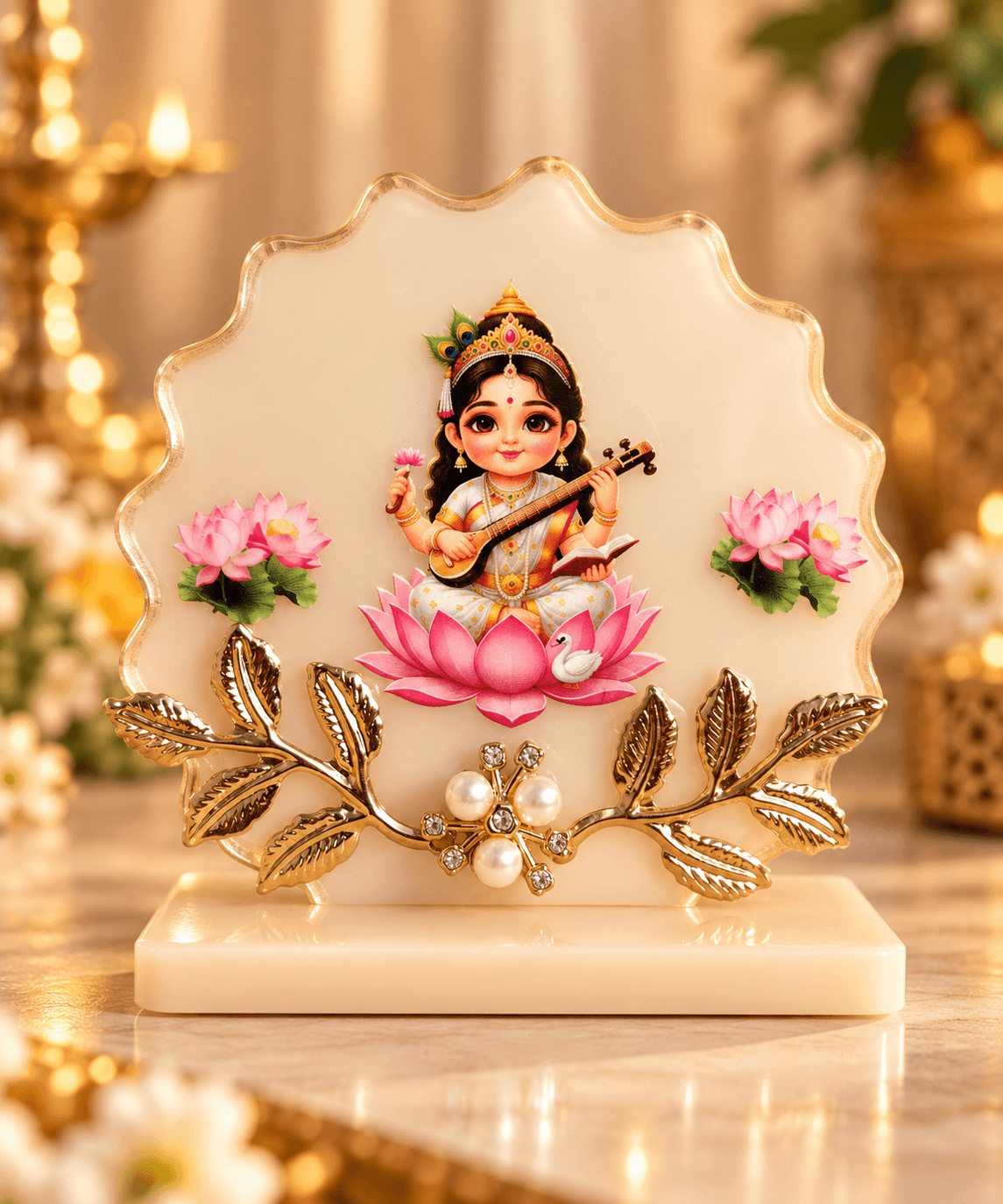 Mini Resin God Idol for Tabletop & Car Dashboard Décor