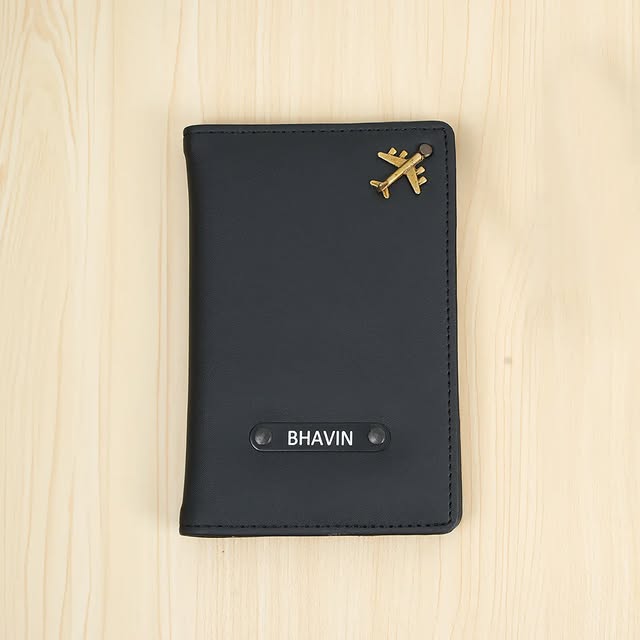 Personalized Passport Holder with Name | Custom Travel Wallet Gift