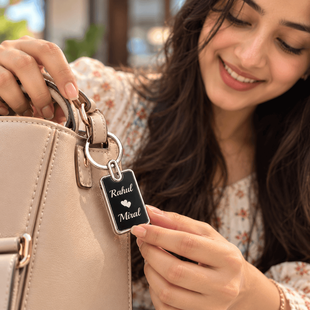 Customized Name Keychain | Personalized Metal Keyring Gift