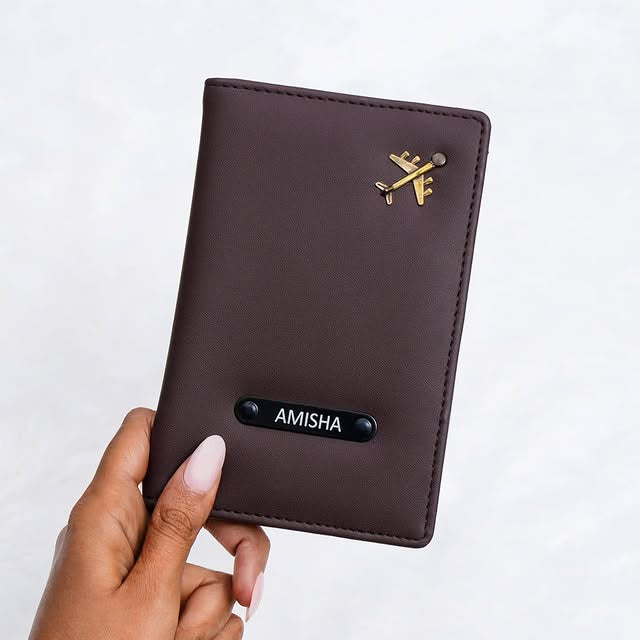 Personalized Passport Holder with Name | Custom Travel Wallet Gift