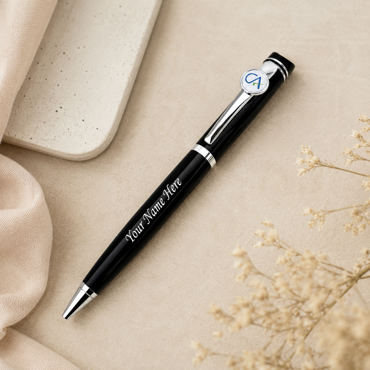 Personalized CA Name Pen – Custom Gift for Chartered Accountants