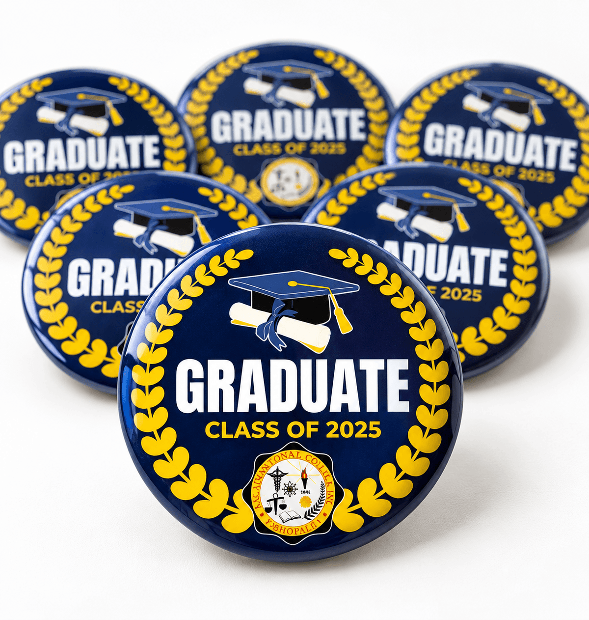Customized Round Badges with Photo, Logo & Text | Jyovin