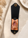 Personalized Photo Leather Keychain