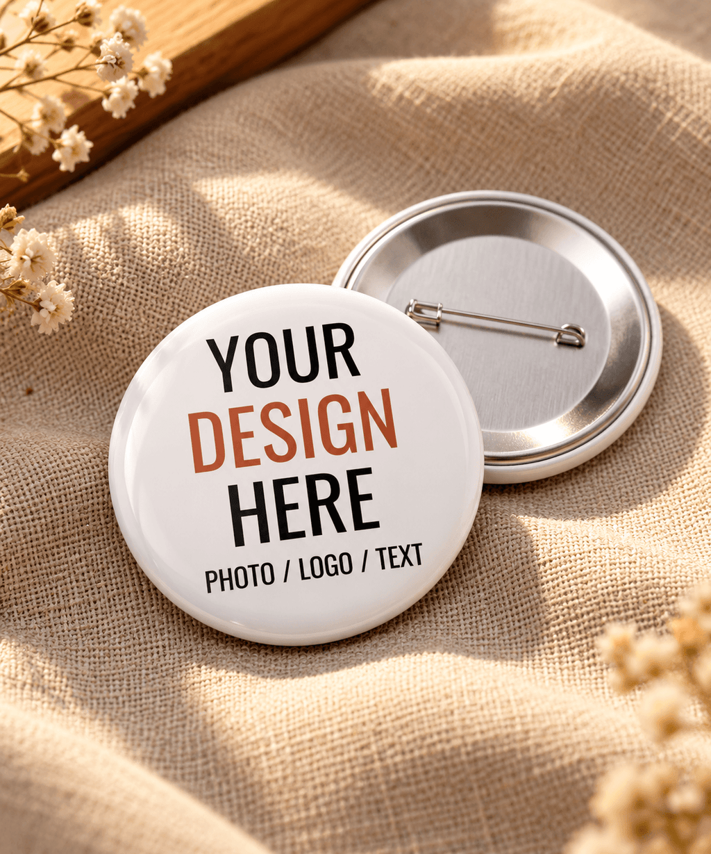 Customized Round Badges with Photo, Logo & Text | Jyovin