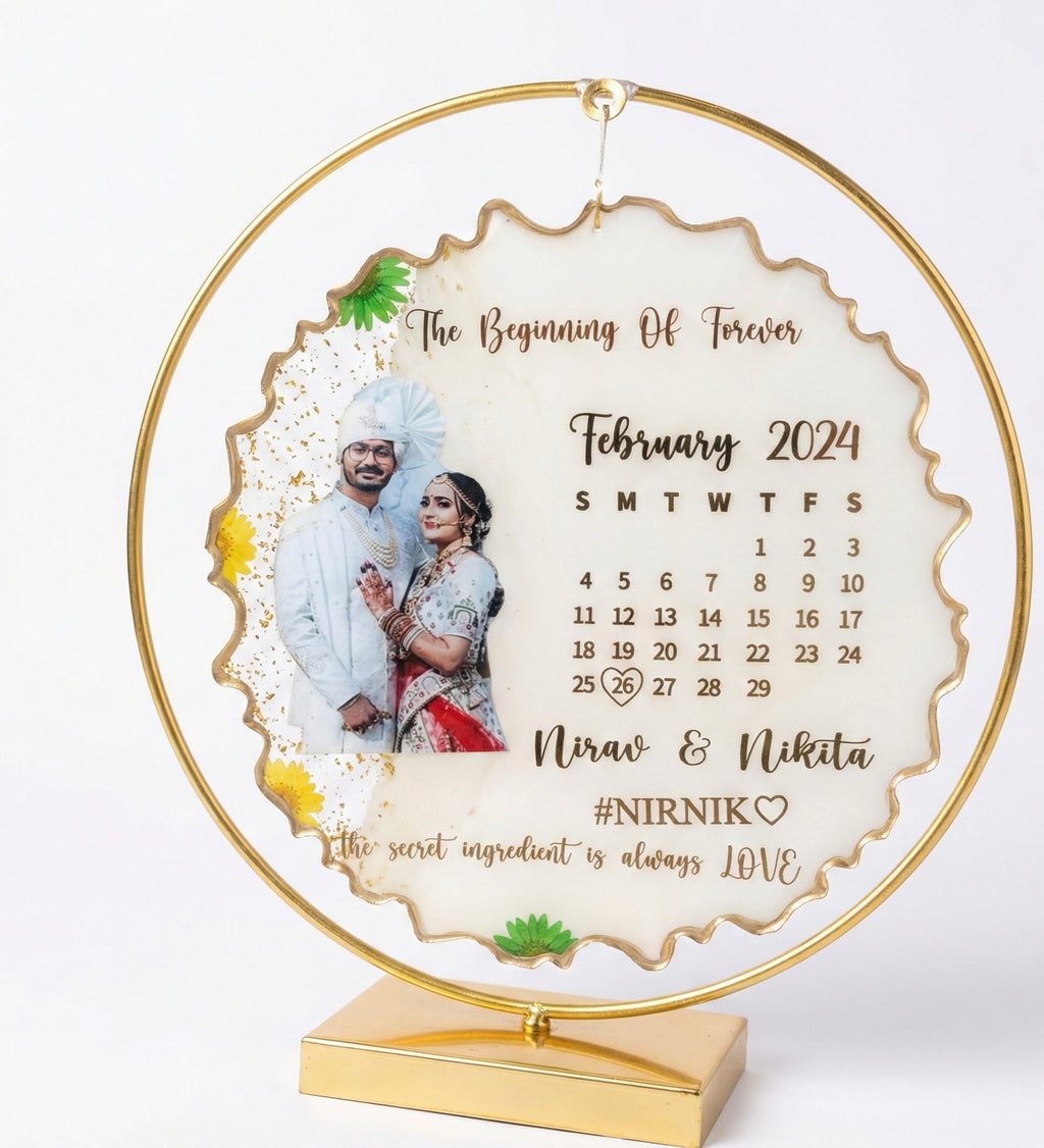 Personalized Resin Hoop Photo Frame