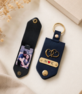 Personalized Photo Leather Keychain