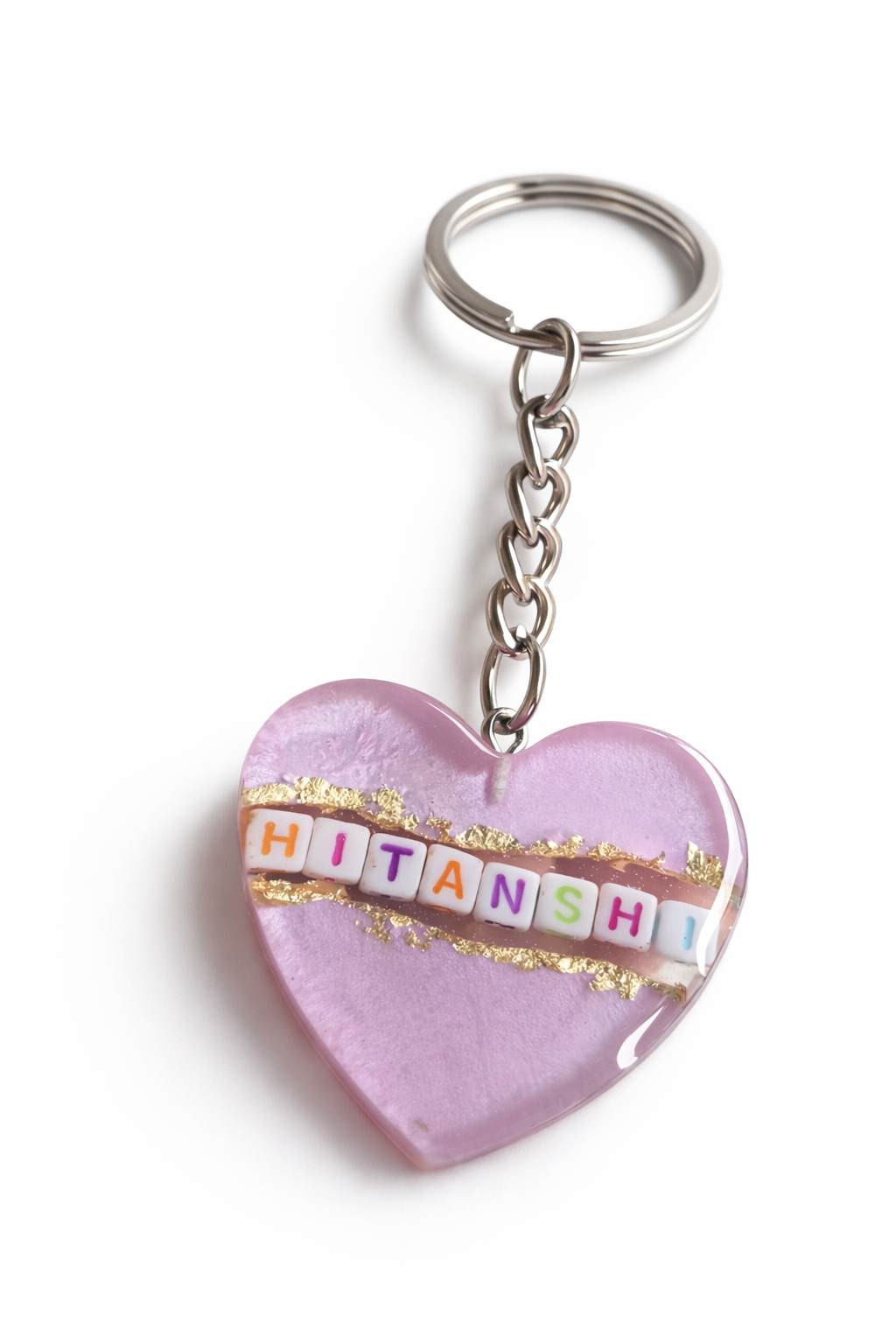Resin Bid Keychain