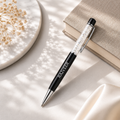 Personalized Black Crystal Pen with Premium Gift Box