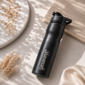 Personalized Black Stainless Steel Water Bottle | Custom Name Engraved