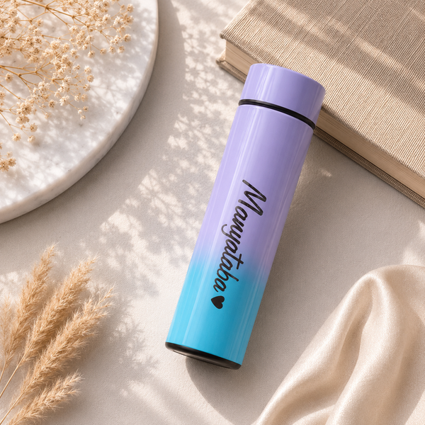 Personalized Gradient Stainless Steel Water Bottle – Custom Name Gift