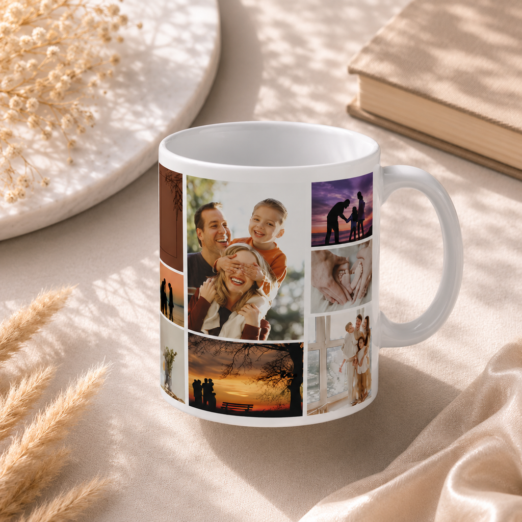 Personalized Photo Collage Mug | Custom Memory Mug