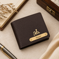 Personalized Premium Men’s Wallet with Custom Name & Charm