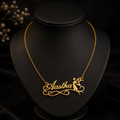 Personalized Name Necklace – Custom Gold Name Pendant for Women