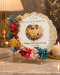 Personalized Floral Resin Photo Frame