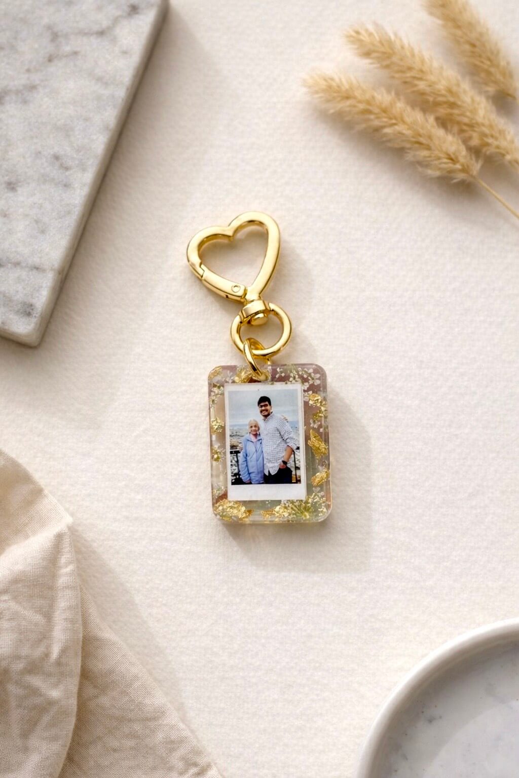 Resin Photo Keychain – Custom Photo Keyring Gift