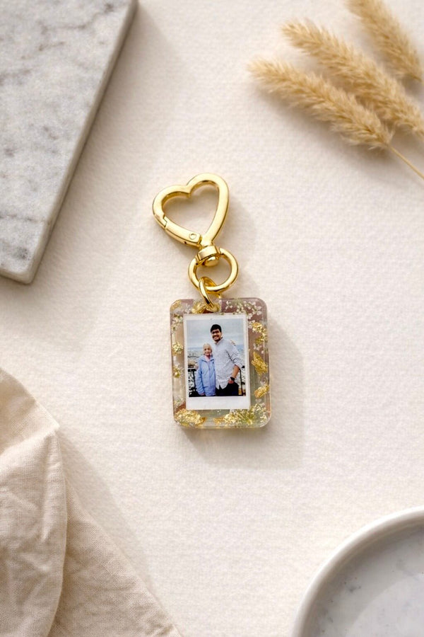 Resin Photo Keychain – Custom Photo Keyring Gift