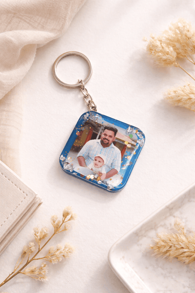 Personalized Resin Photo Keychain