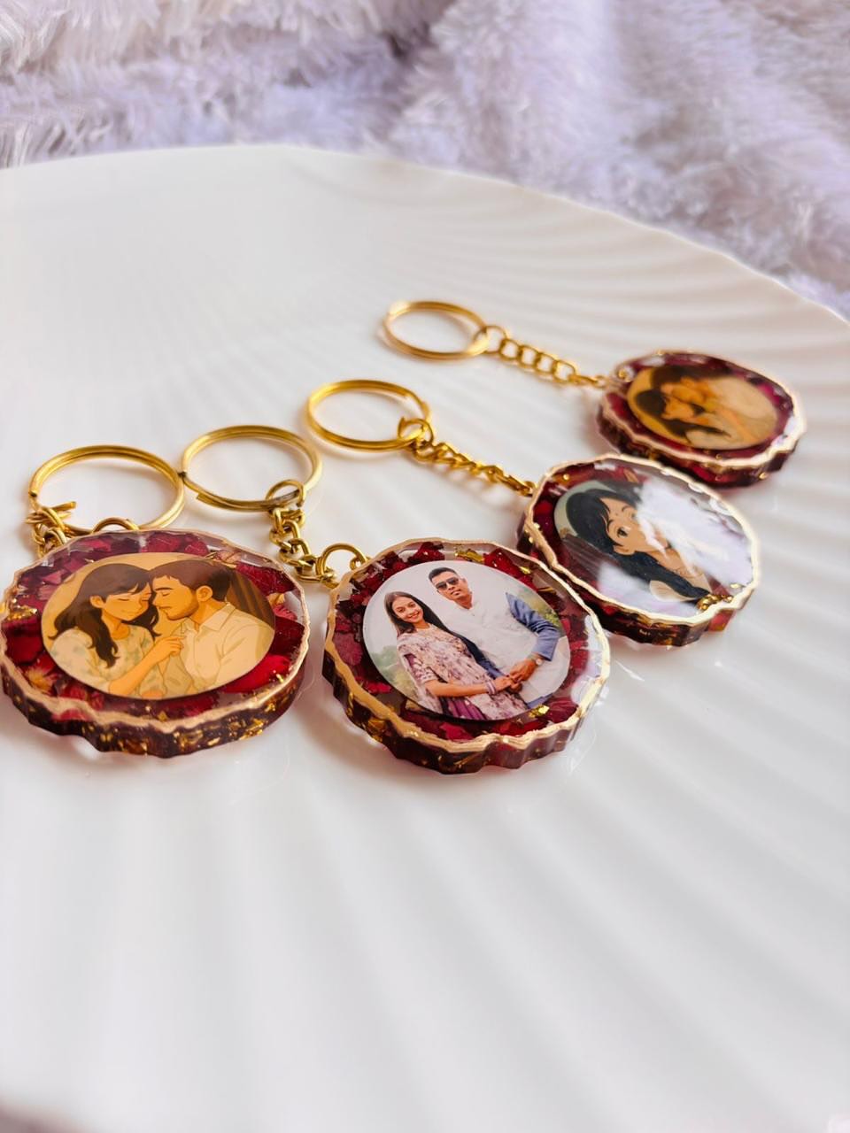 Personalized Resin Photo Keychain | Custom Photo Keychain