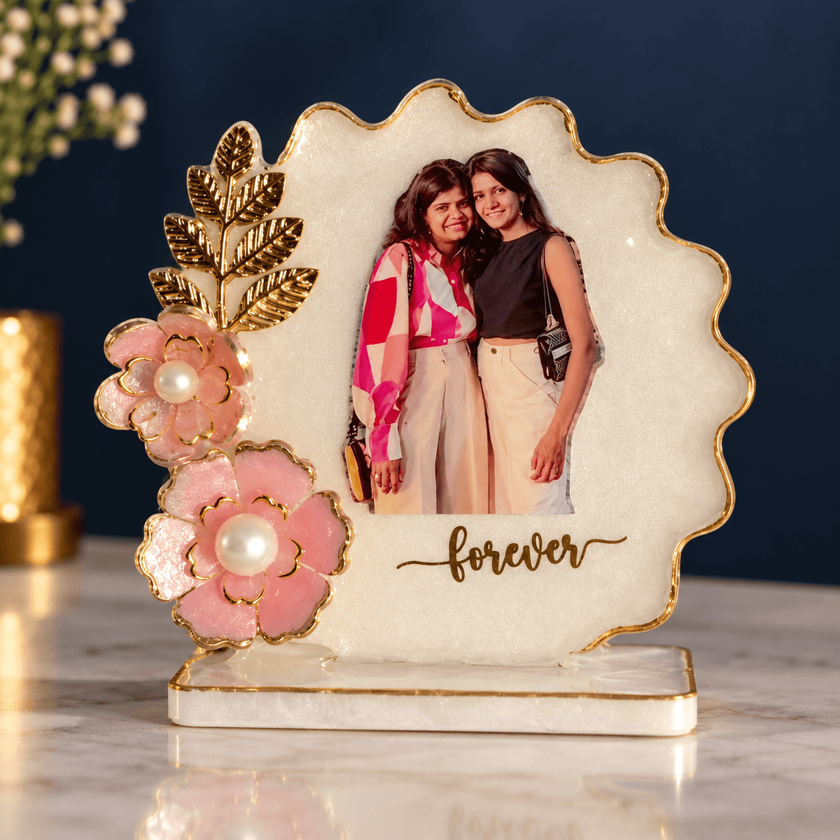 Personalized Resin Photo Frame Table Top – Forever