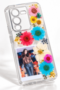 Personalized Pressed Flower Photo Phone Case | Custom Mobile Cover