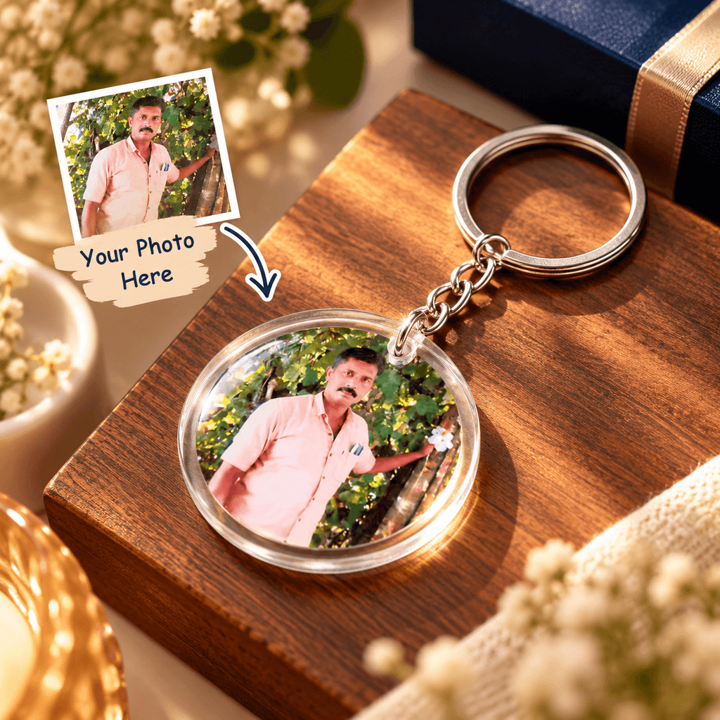 Personalized Resin Photo Keychain